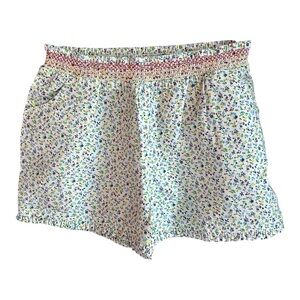 Little Bird By Jools Oliver Size 5-6 white ditsy flower shorts, nwt, new with ta